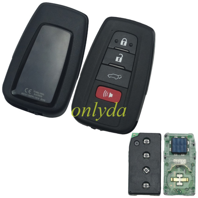 UT Smart for Toyota COROLLA  3+1 button remote key with 434mhz with FSK with AES 4A chip