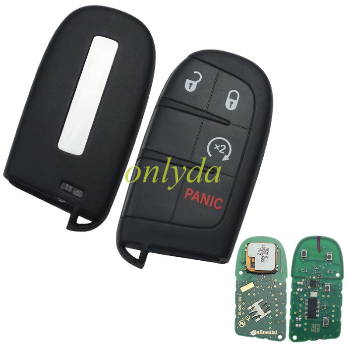 For OEM Dodge 3+1 button remote key with 434MHZ with 7953chip/46chip