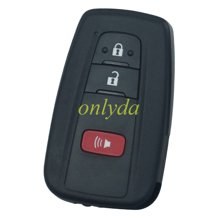 UK Smart for Toyota COROLLA 2+1 button remote key with 434mhz with FSK with AES 4A chip