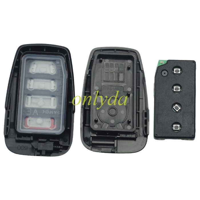 UT Smart for Toyota COROLLA  3+1 button remote key with 434mhz with FSK with AES 4A chip