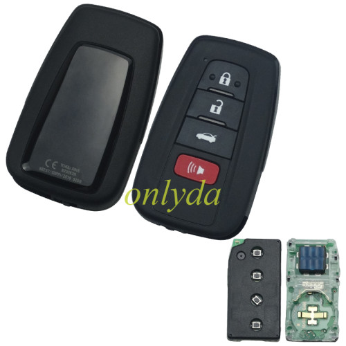 OEM C8 Smart for Toyota COROLLA ALTIS  3+1 button remote key  FSK with AES 4A chip /  PN : 61E466-0010 / B2U2K2R  /433MHz