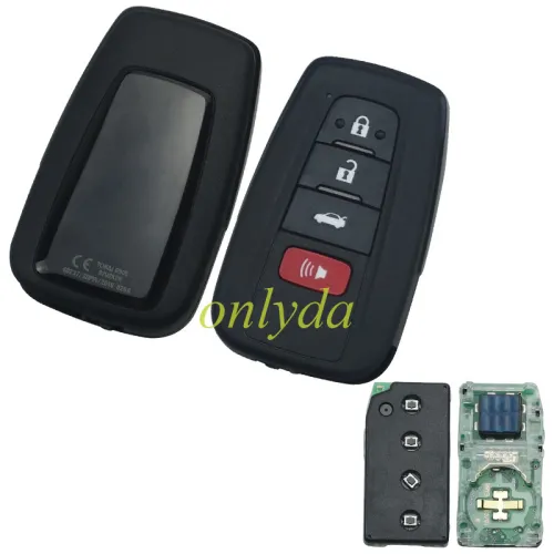 OEM C8 Smart for Toyota COROLLA ALTIS  3+1 button remote key  FSK with AES 4A chip /  PN : 61E466-0010 / B2U2K2R  /433MHz