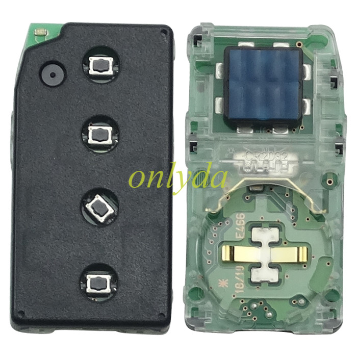UT Smart for Toyota COROLLA  3+1 button remote key with 434mhz with FSK with AES 4A chip