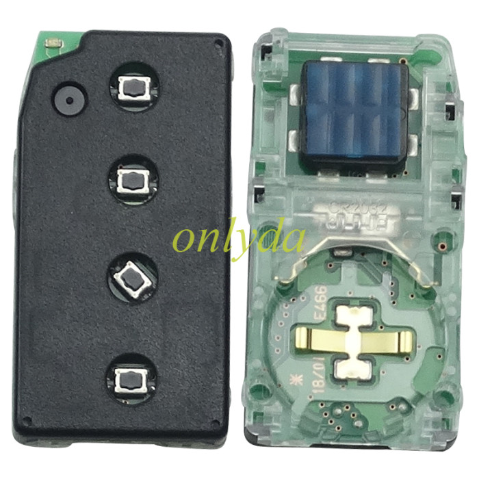 UD Smart for Toyota COROLLA  3+1 button remote key with 434mhz with FSK with AES 4A chip