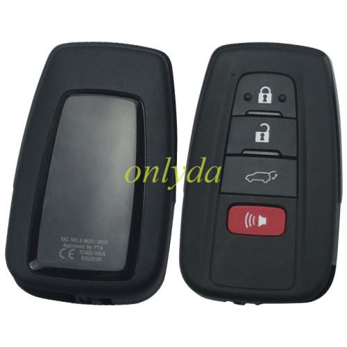 UD Smart for Toyota COROLLA  3+1 button remote key with 434mhz with FSK with AES 4A chip