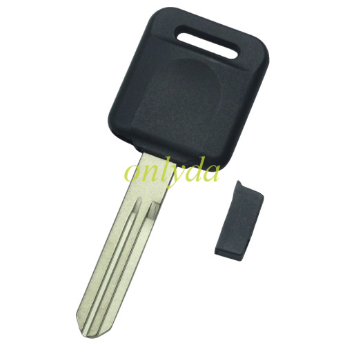 For  NISSAN transponder Key blank , the handle is square, without badge