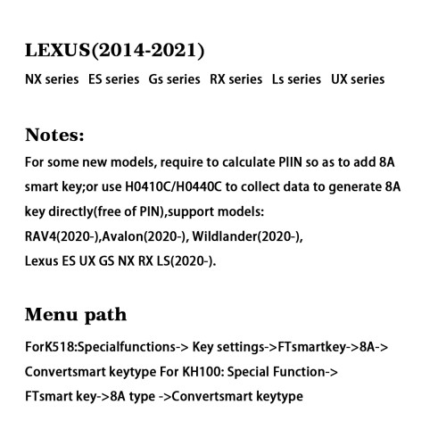 For  0020B 8A Universal smart key