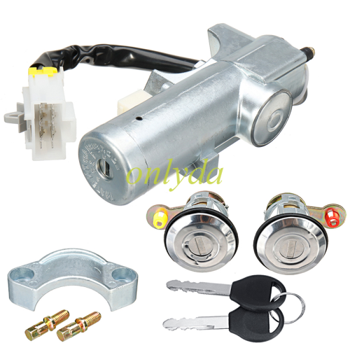 Starter lock switch with converter + two door lock for Nissan Navara D22 97-06
