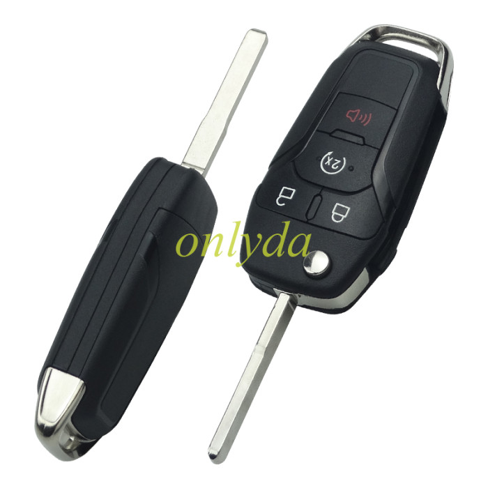 Ford 3+1 button remote key with 49 chip-902MHZ with HU101 blade FCCID:N5F-A08TDA made in China