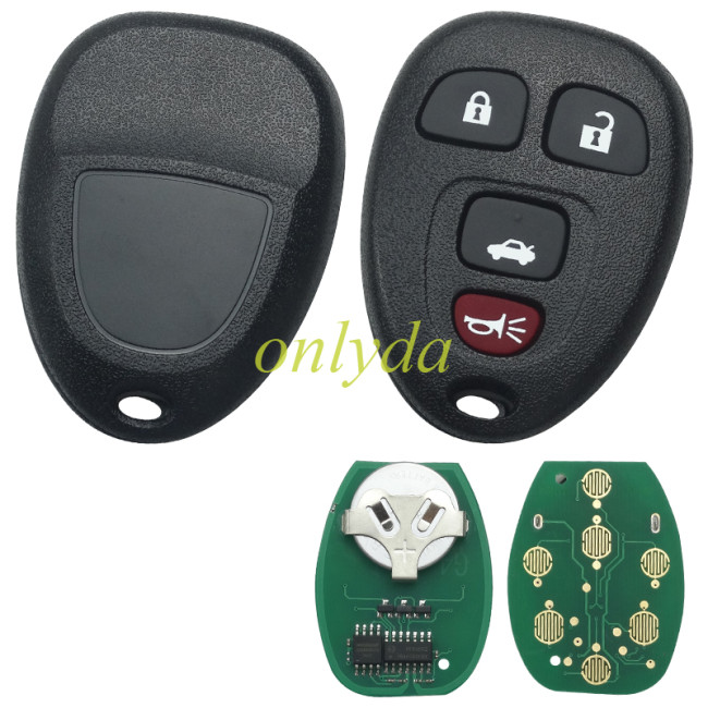 For Hummer and Enclave  3+1 button remote with 315mhz 1281 KOBGTOO4A CH-013 KOBGTOO4A
