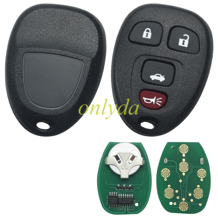 For Hummer and Enclave  3+1 button remote with 315mhz 1281 KOBGTOO4A CH-013 KOBGTOO4A