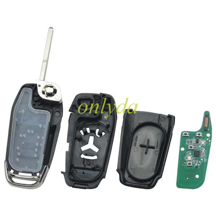 Ford 3+1 button remote key with 49 chip-902MHZ with HU101 blade FCCID:N5F-A08TDA made in China