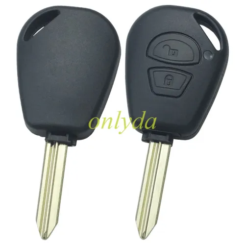 For Citroen 2 button  key shell with badge, blade SX9