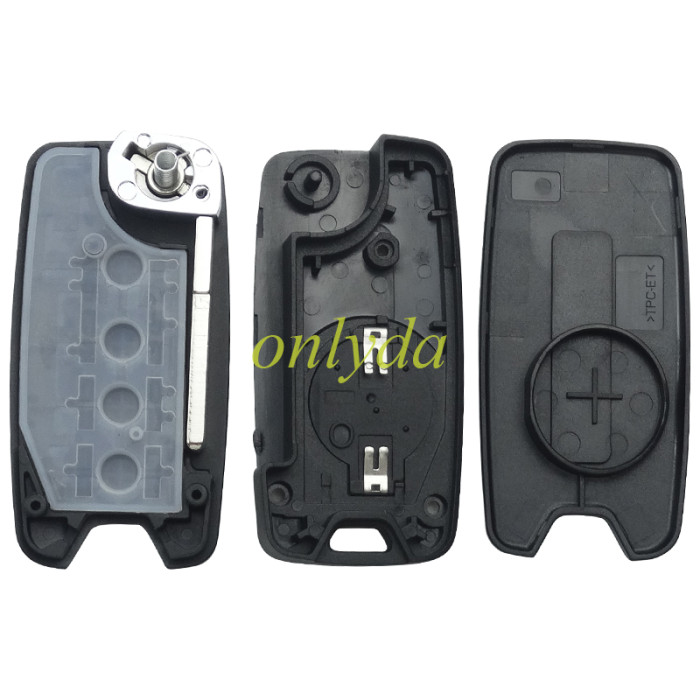 KYDZ for Chrysler 2+1/3+1/4 button flip remote key 434mhz with Megamos AES MQB 48  chip pls choose button  Renegade 2015 2016 2017 2018 Remote Car  2ADFTFI5AM433TX