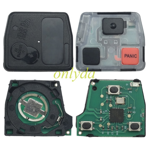 For Toyota 2+1 button remote key  60010/60140/48040 314.4MHz USA Model FCC ID:HYQ1512V 1998-2002 LX470 2003 - 2008 LX470 2003 - 2009 GX470 1998-2002 Landcruiser