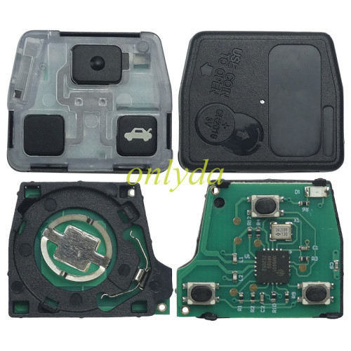 For Toyota 3 button remote key 24090(HYQ1512V) 24090／50021 314.4MHz, 24090/24021 USA Model FCC ID:HYQ1512V 89070-53531 2002-2003 ES300 1998-2005 GS300 2001-2005 IS300 1998-2000 GS400 1998-2000 LS400 2001
