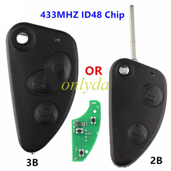 For ALFA Remote 2/3 Button,Chip ID48, 147156166GT, 434MHZ