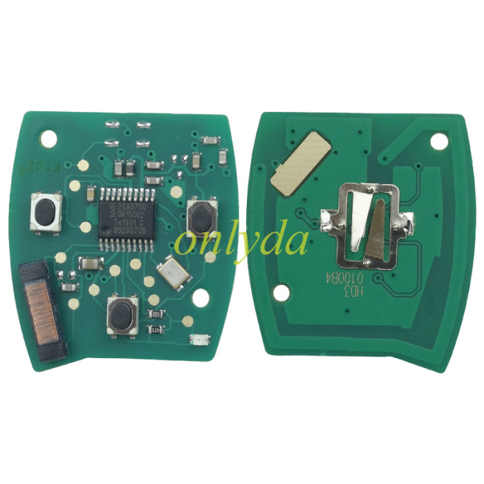 For Honda CRV 3+1 Button remote key with  with electric 46 chip with 433 MHZ