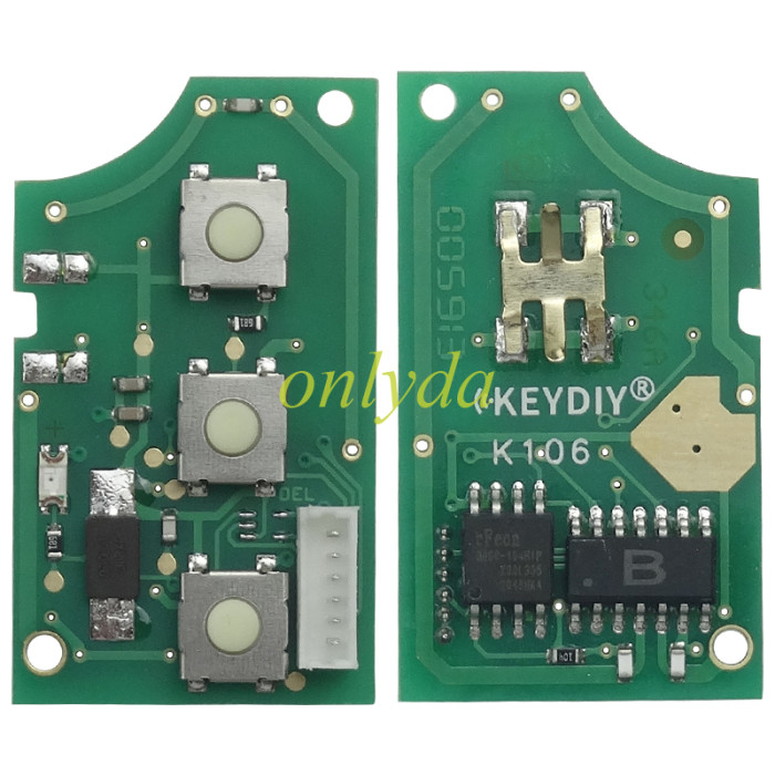 Standare remote key B01-Luxury 3 button remote key for KDX2 and KD Max to produce any model  remote