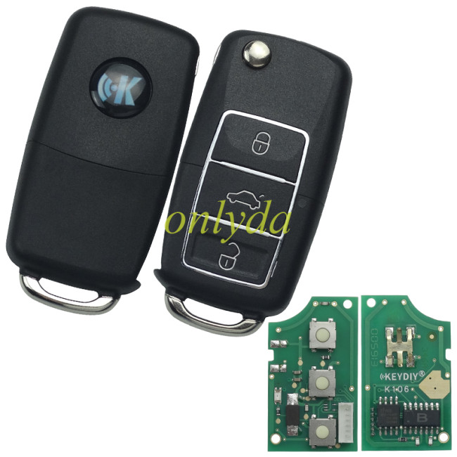 Standare remote key B01-Luxury 3 button remote key for KDX2 and KD Max to produce any model  remote