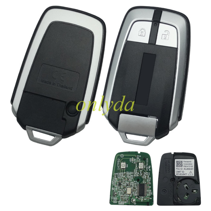 For  ISUZU OEM 2 button remote key with 434mhz(the remote has the 49chip, the blade has the 7936chip)