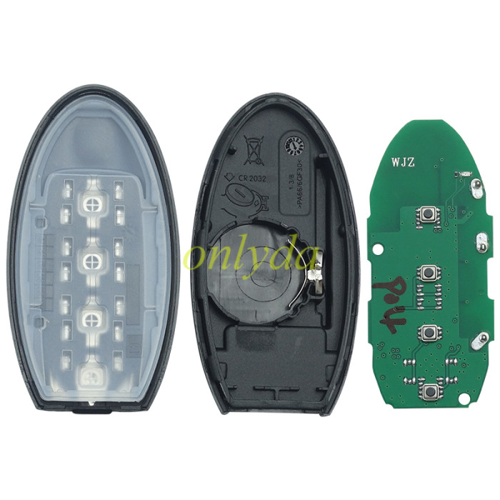 For Nissan keyless 3+1 button remote key with 433mhz for Pathfinder/Murano FCCID:KR5TXN7 S180144904