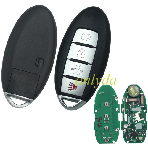 For Nissan keyless 3+1 button remote key with 433mhz for Pathfinder/Murano FCCID:KR5TXN7 S180144904