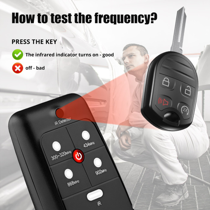 Lonsdor RT4 IR/FR Remote Tester for 868mhz 433mhz 902mhz 315mhz