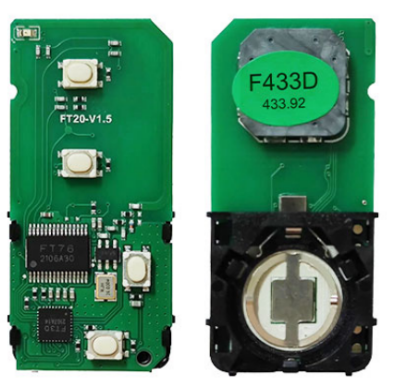 4 Button keyless F433D  312-314mhz/315mhz/433-434mhz Toyota 4D Smart key PCB