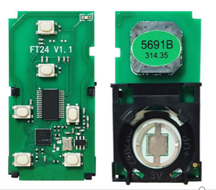 6 Button keyless 312-314mhz/315mhz/433-434mhz/Keyless Entry FT24-5691B Smart Remote Pcb Board Suitable for Toyota Sienna 2011-2019.