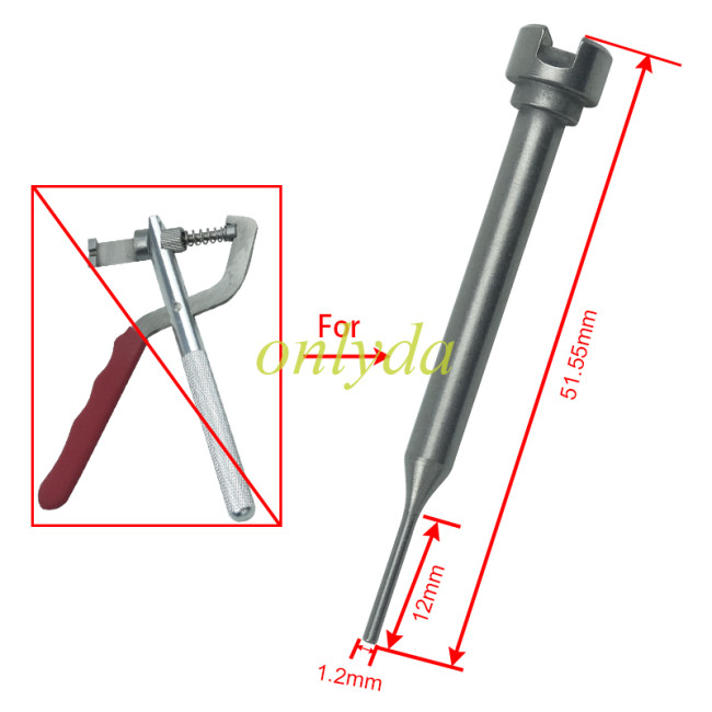 flip key pin used for flip remote key, the bottom is longer