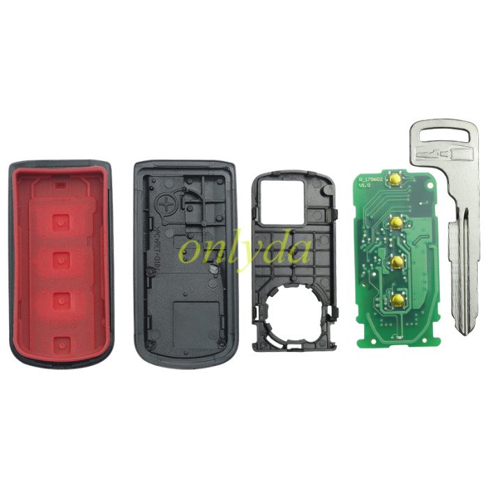 Mitsubishi 3+1 button Keyless smart remote key  433.92MHz FSK NCF2951X / HITAG 3 / 47 CHIP FCC ID: GHR-M004  Board No: GHR-M003