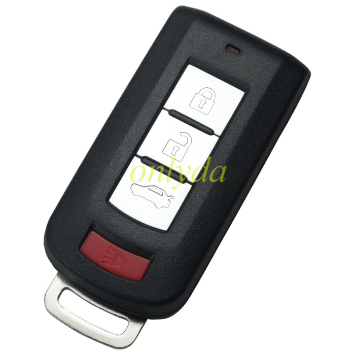 Mitsubishi 3+1 button Keyless smart remote key  433.92MHz FSK NCF2951X / HITAG 3 / 47 CHIP FCC ID: GHR-M004  Board No: GHR-M003