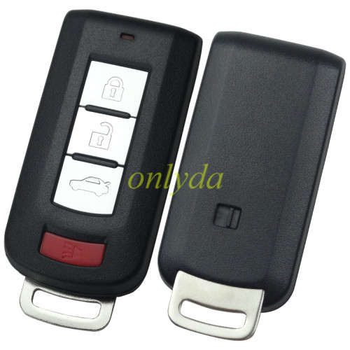 For  Mitsubishi 3+1  button keyless smart remote key with 315mhz & PCF7952 / HITAG 2  /46 chip  FCC : OUC644M
