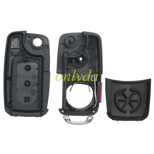 For  VW Touareg 3+1 button remote key blank with badge