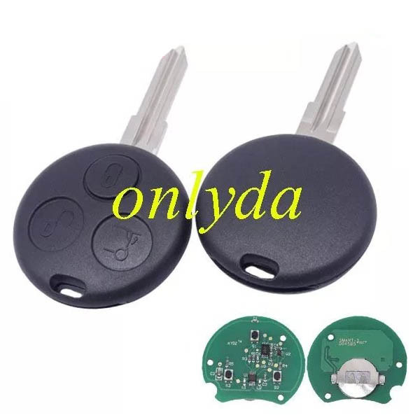 KYDZ brand Benz 3 button Remote Car Key for Mercedes-Benz Smart Fortwo PASSION  1998-2006 Forfour Roadster City 450 SMART CAR  with 315mhz / 434mhz
