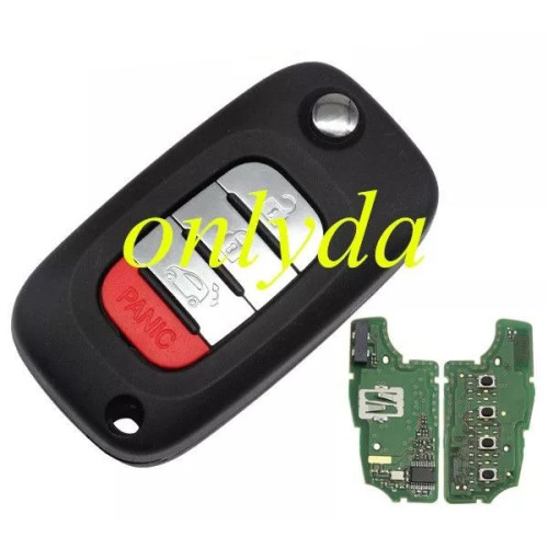 For OEM Benz smart 3+1 button remote key with 434mhz with PCF7961M chip