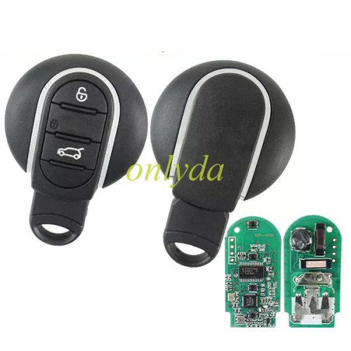 For BMW mini cooper 3 button keyless Mini remote key with 434mhz with PCF7945 Chip aftermarket PCB and genuine cover