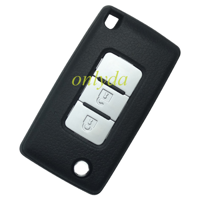 For Mitsubishi 2 button remote key blank, with badge