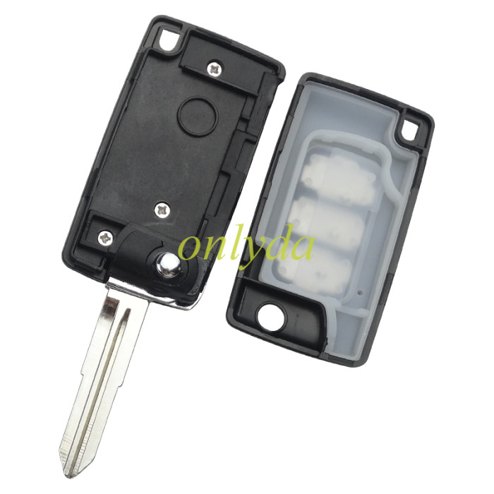 For Mitsubishi 2 button remote key blank, with badge