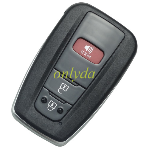 2019-2021 Toyota Corolla Remote 2+1 Button smart key  PN:8990H-02050 4A chip  231451-2000 B2U2K2R 433MHz