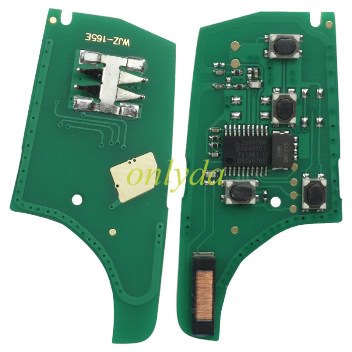 For Opel Astra J aftermarket 2 button remote key with 434mhz  5WK50079 46 chip (HITA G2) for Buick 2015+