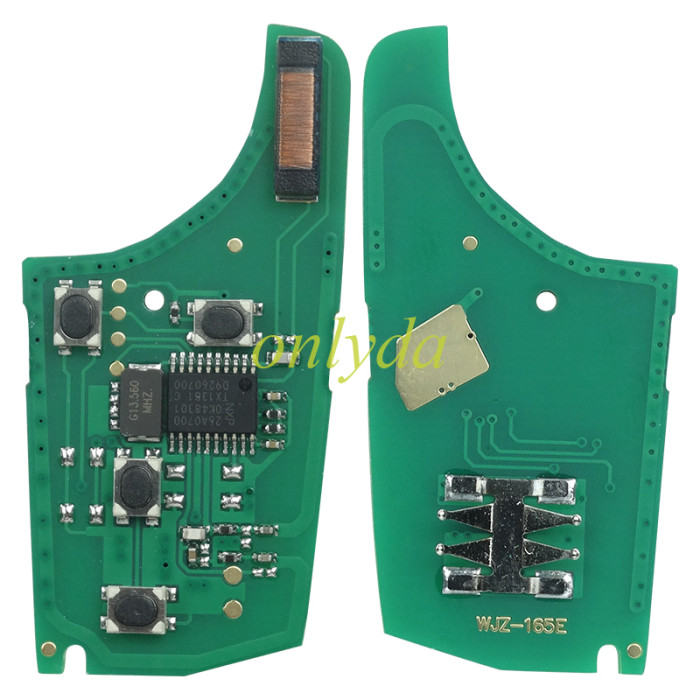 For Opel Astra J aftermarket 2 button remote key with 434mhz  5WK50079 46 chip (HITA G2) for Buick 2015+