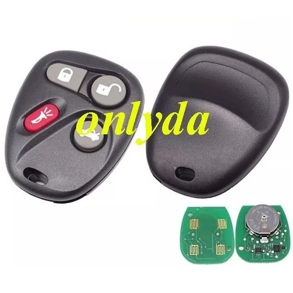 For Buick 3+1 button remote key with 315MHZ N BOARD FCCID = KOBLEAR1XT