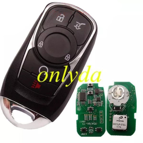 For Buick Keyless Smart 4+1 button remote key with PCF7952E chip- 314.9mhz ASK model