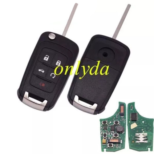 For Chevrolet keyless 4+1B remote 434mhz/315MHZ 7952 chip