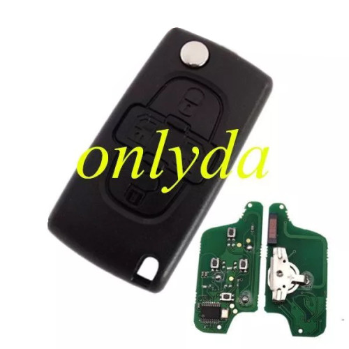 For 4B Flip  Remote  433mhz  (battery on PCB) with ASK model  PCF7941 46 chip with VA2 / HU83 blade