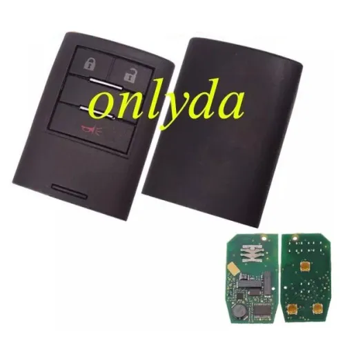 For OEM Cadillac 3 button remote key  with 315mhz/433.92mhz
