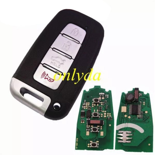 For hyundai IX35 Sonata，veloster，kia， Cerato sportage 4 BUTTON KEYLESS HITAG2 46CHIP 7952E with  315mhz FCC ID SY5HMFNA04