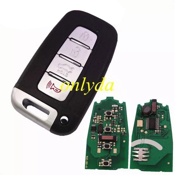 For hyundai IX35 Sonata，veloster，kia， Cerato sportage 4 BUTTON KEYLESS HITAG2 46CHIP 7952E with  315mhz FCC ID SY5HMFNA04